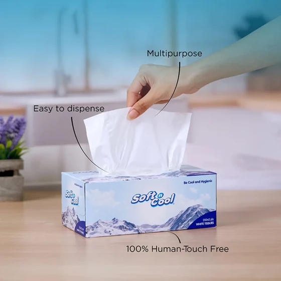 Soft n Cool Facial Tissue 200 Sheets x 2 Ply (6 Boxes)