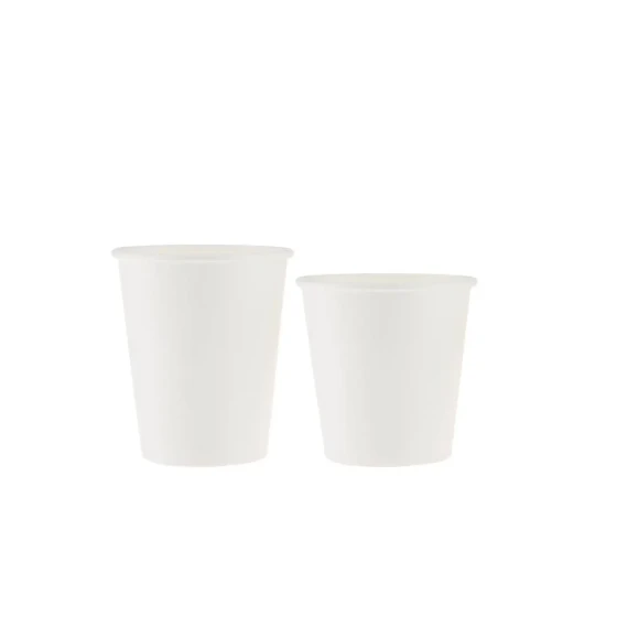 White Single Wall Paper Cups - 7 oz & 8 oz (500 Pieces Each)
