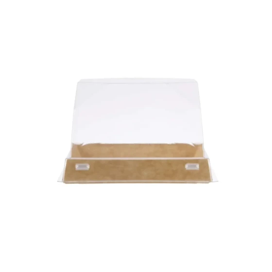 Paper Pastry Containers With Clear Lid