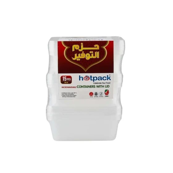 Clear Microwaveable Container 750 ml Multi-Pack