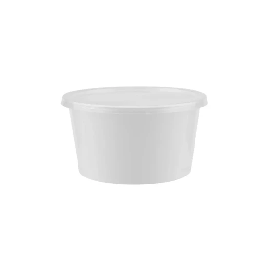 White Round Microwave Container