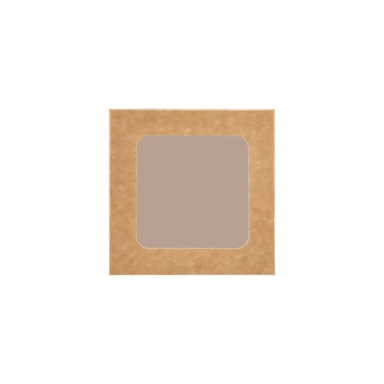 Kraft Square Salad Box with Window 250 Pieces