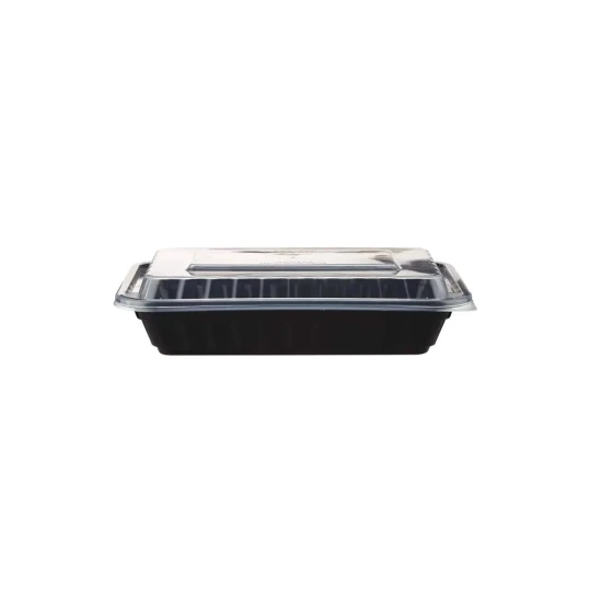 Black Base Rectangular Container 16 Oz 300 Pieces