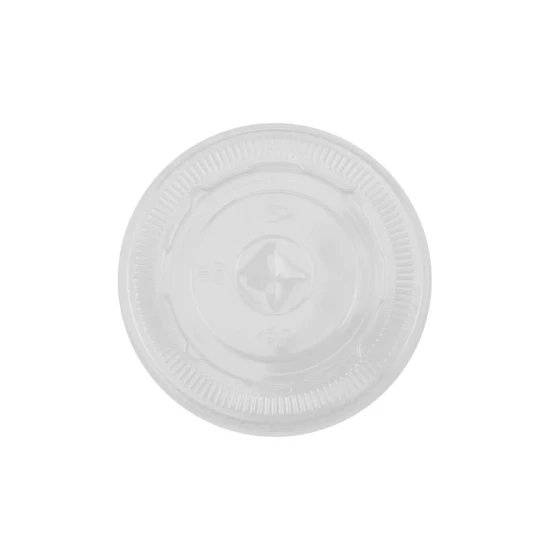 Flat Lid With Hole for PET Juice Cup 12/14/16 Oz 91 Diameter