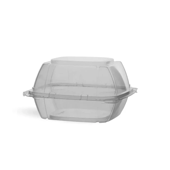 6 Clear Hinged Burger Box 50 Pieces x 10 Packets
