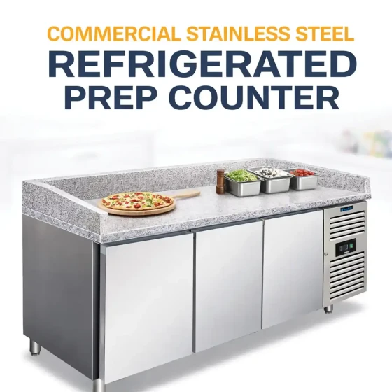 Pizza Counter Chiller 3 Doors with Granite Top
