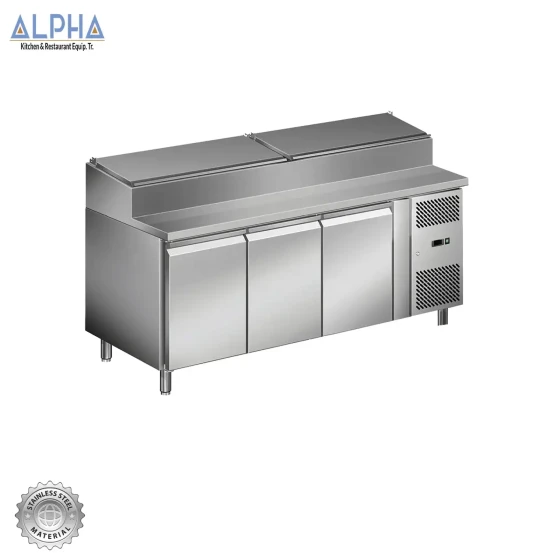 Salad counter chiller 3 Doors