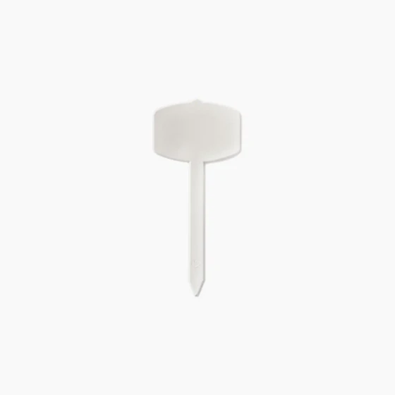 POLOPLAST FLAVOUR MARKER PLATE PS FULL COLOR WHITE H21,5 CM (PLASTIC)