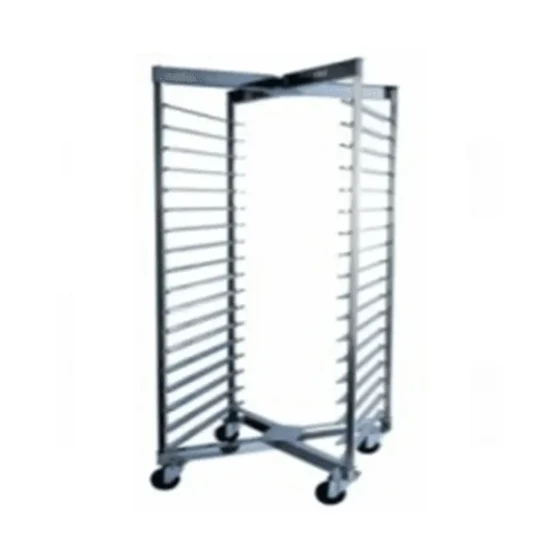 Rotary oven trolley