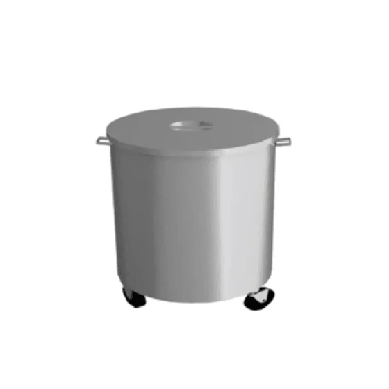 MOBILE WASTE BIN, ROUND EMP-CY-01