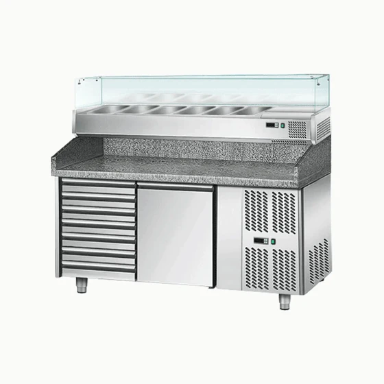 PIZZA PREPARATION CHILLER 1 DOOR+ 6 DRAWERS