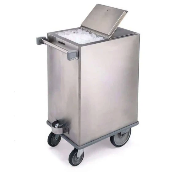 Commercial Stainless Steel Ice Cart