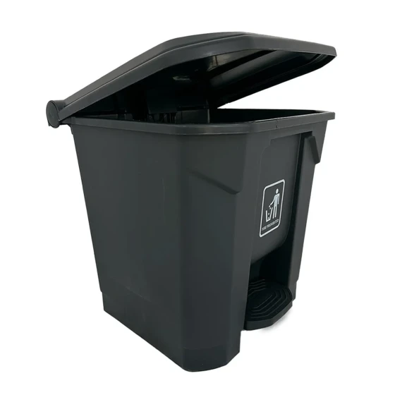 AKC Plastic Garbage Bin | 30LTR | Black