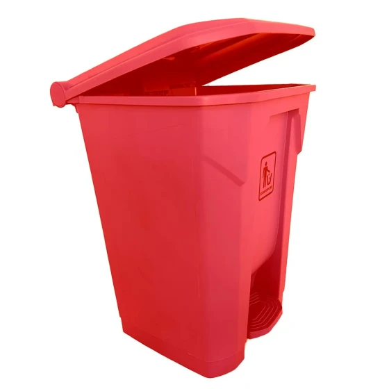AKC Plastic Garbage Bin | 68LTR | RED