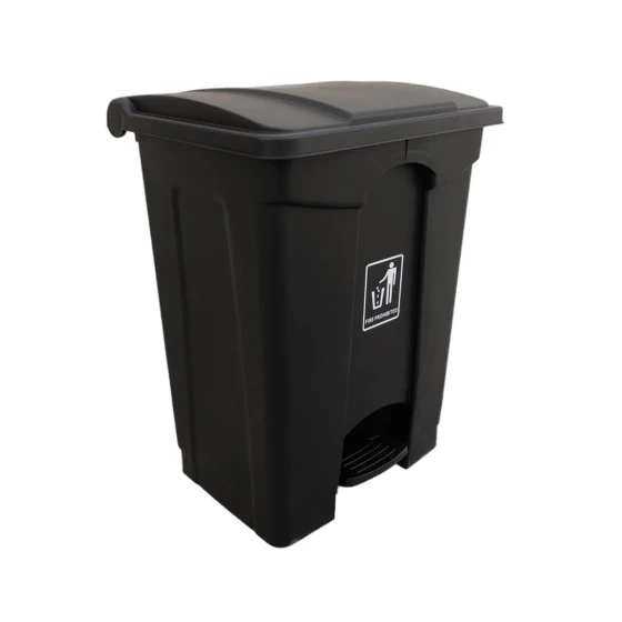 EK Plastic Garbage Bin | 68LTR | Black