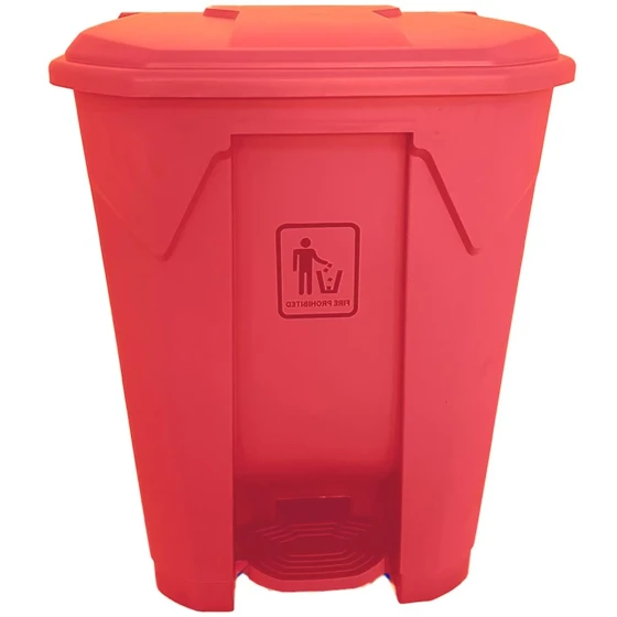 AKC Plastic Garbage Bin | 87LTR | RED