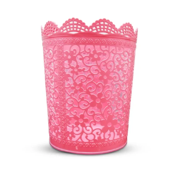 Stylish Plastic Dustbin | PINK