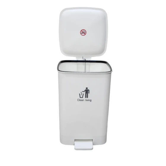 Plastic Trash Bin with Pedal 13 Liters