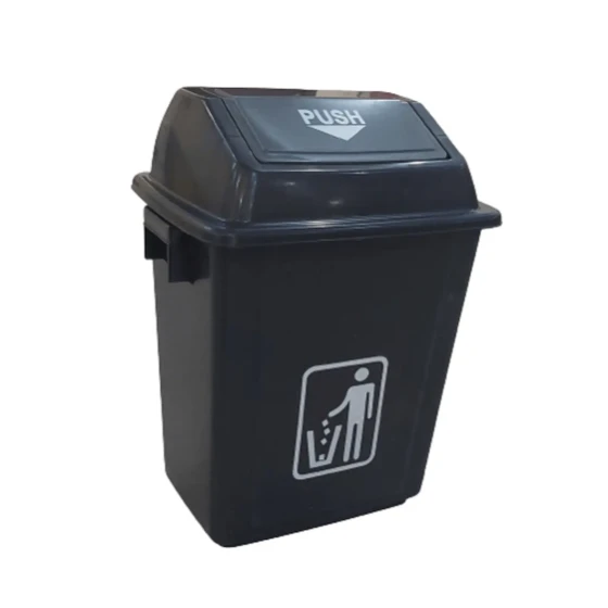 AKC Quadrate Garbage Bin | 25LTR | GRAY