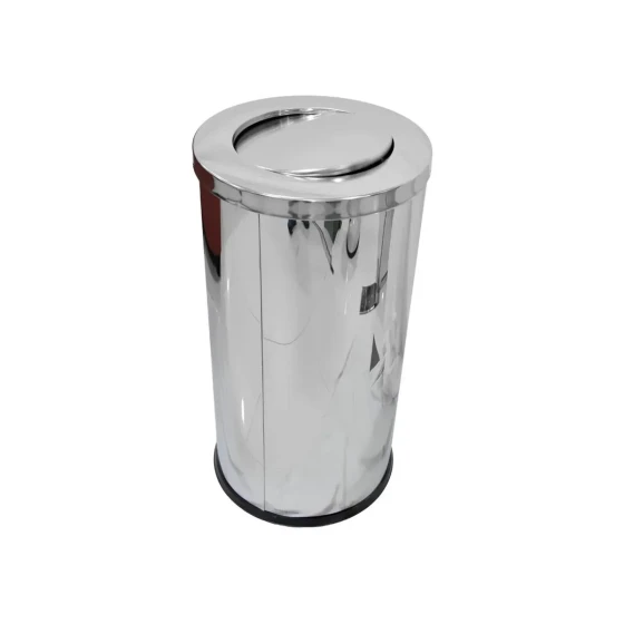 EKO Square Step Trash Bin with Soft Closing Lid Black 6 Liter