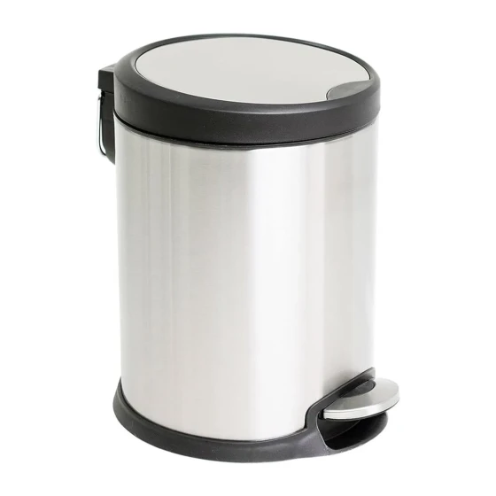 AKC Stainless Steel Bin Slow Motion with Pedal 5 Liters