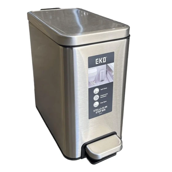 AKC 12-Liters Trash Can with Silent-Close Lid and Finger Print Proof Finish