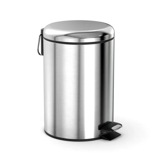 AKC 20-Liter Trash Can in Matt Finish with Quiet-Close Lid and Finger Print Proof