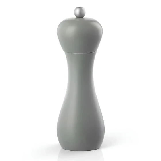 Bisetti Pepper Mill Stained Beech Wood 18 cm Grey