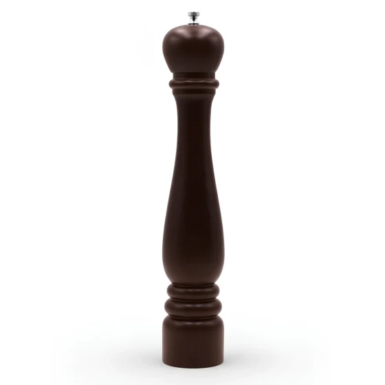 Bisetti Salt Mill Beech Wood 42 cm Walnut Stained