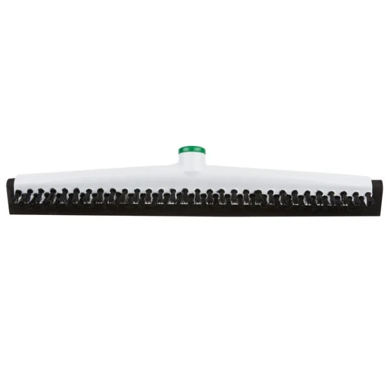 Unger PB45A 18" Straight Double Foam Rubber Floor Squeegee with Sanitary Brush - 10/Case