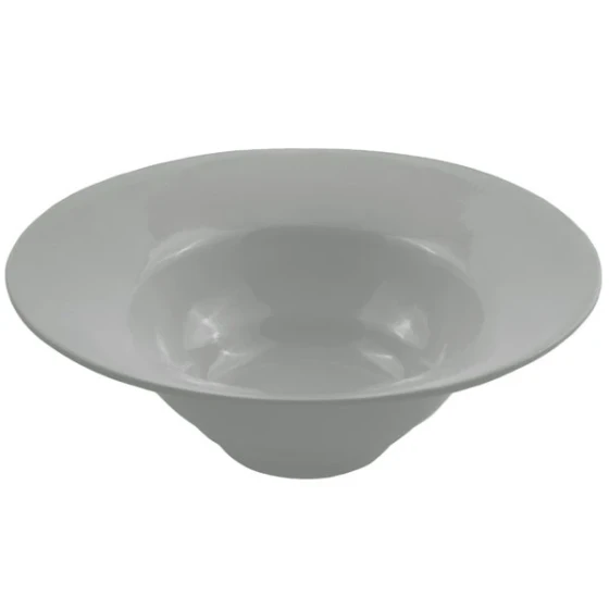 Bon Chef 9172 3 Qt. Platinum Gray Sandstone Finish Cast Aluminum Wide Rim Bowl