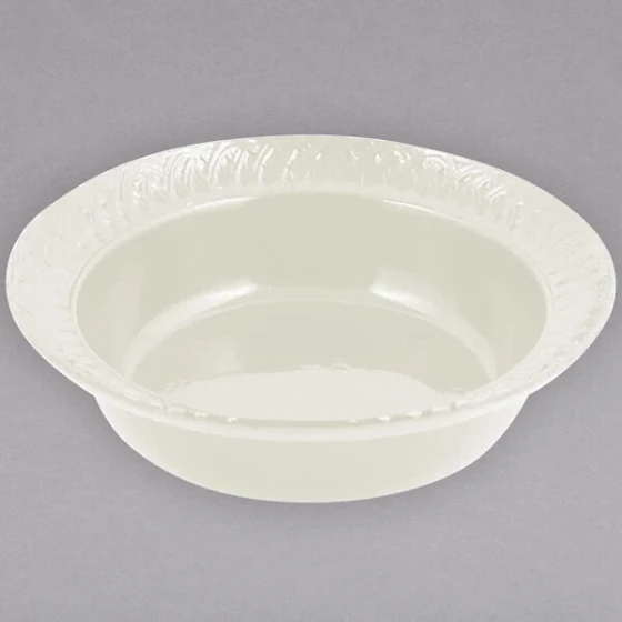 Bon Chef 2307 2.5 Qt. Ivory Sandstone Finish Cast Aluminum Trellis Bowl