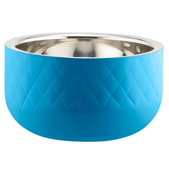 Bon Chef Diamond Collection Cold Wave 1 Qt. Caribbean Blue Triple Wall Bowl