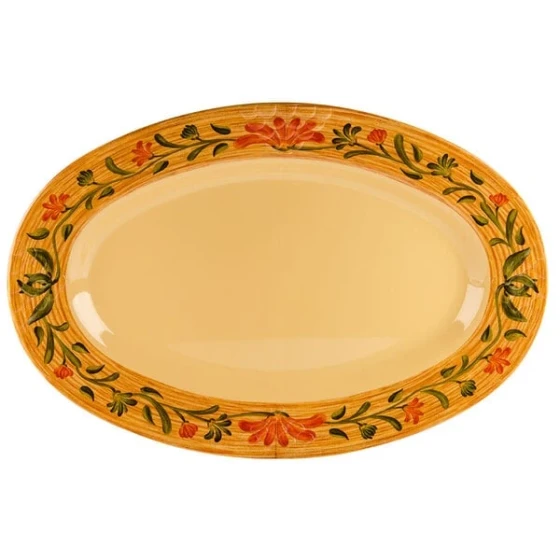 GET OP-120-VN Venetian 12" x 9" Oval Platter - 12/Case