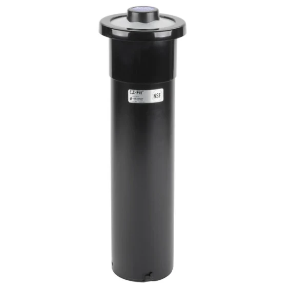 San Jamar C2210C18 Euro EZ-Fit® In-Counter 6 - 24 oz. Cup Dispenser - 18" Long