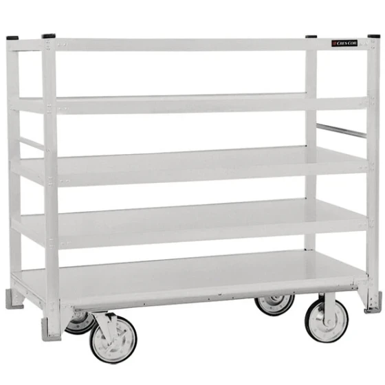 Cres Cor 271-51-5927-Z Correctional Queen Mary Banquet Service Cart with 5 Flat Shelves