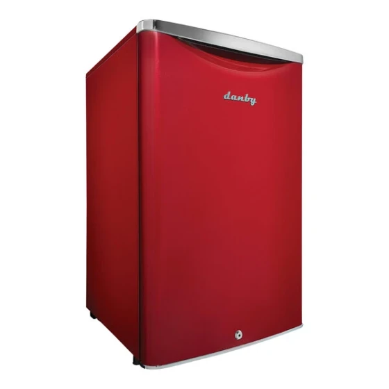 Danby DAR044A6LDB Contemporary Classic 4.4 Cu. Ft. Metallic Red Solid Door Reach-In Refrigerator