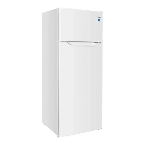Danby DPF074B2WDB-6 7.4 Cu. Ft. Top Mounted White Solid Two Door Reach-In Refrigerator / Freezer
