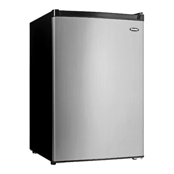 Danby DCR045B1BSLDB 4.5 Cu. Ft. Stainless Steel Solid Door Reach-In Refrigerator / Freezer