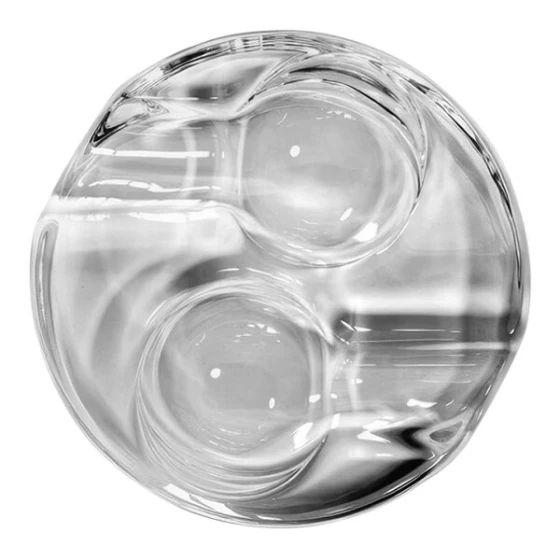 Nude Altruist from Steelite International 6" x 1 3/8" Crystal Glass Cigar Ashtray - 6/Case