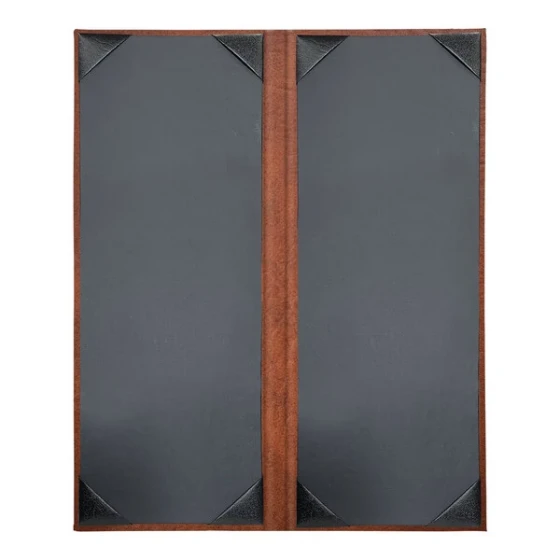 H. Risch, Inc. HAR-2V Harley 4 1/4" x 11" Customizable Butterscotch 2 View Menu Cover