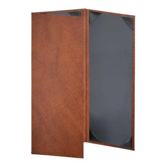 H. Risch, Inc. HAR-3V Harley 4 1/4" x 11" Customizable Butterscotch 3 View Menu Cover