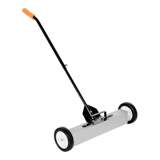 Vestil MFSR-24 24" Aluminum Magnetic Push Sweeper with Handle Release