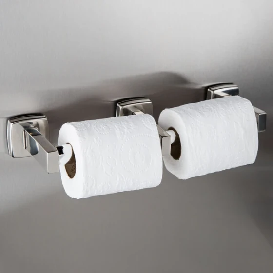 Bobrick B-7686 ClassicSeries Surface-Mounted Double Toilet Tissue Dispenser with Bright Polished Finish