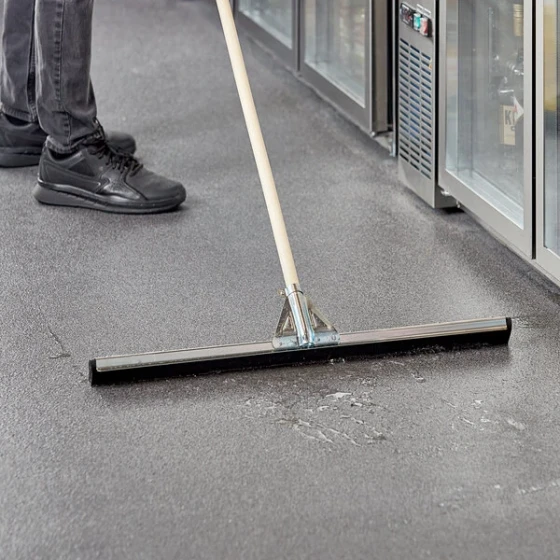 Ettore Wipe'n Dry 1639 30" Double Foam Rubber Floor Squeegee with Splash Guard