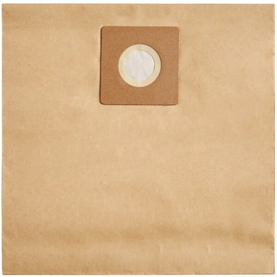 Lavex Paper Filter Bag for 5 Gallon Stainless Steel Wet / Dry Vacuum - 5/Pack