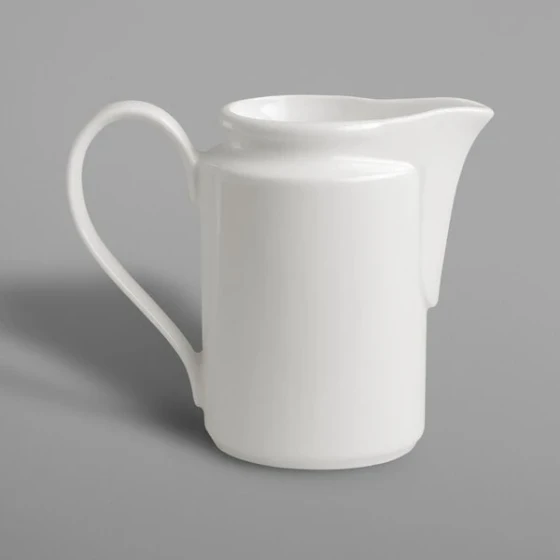 RAK Porcelain Banquet 5.1 oz. Ivory Porcelain Creamer - 6/Case