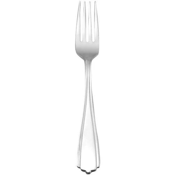 Delco Graystoke by 1880 Hospitality B080FPLF 7 1/4" 18/0 Stainless Steel Heavy Weight Dinner Fork - 36/Case