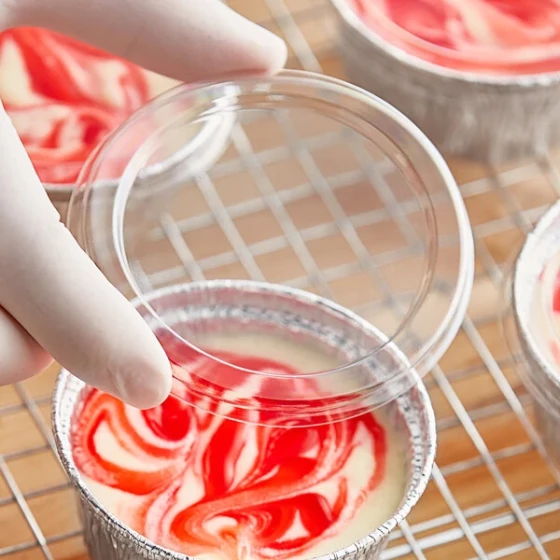 Baker's Lane Round Plastic Lid for 4 oz. Ramekin Cup - 1,000/Case