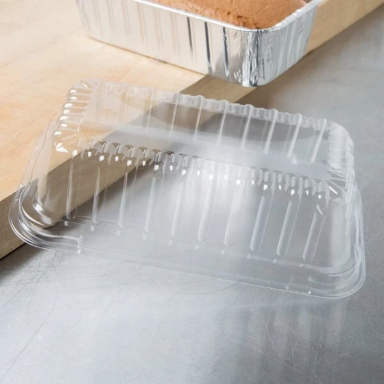 Durable Packaging Clear Dome Lid for 2 lb. Foil Bread Loaf Pan - 500/Case